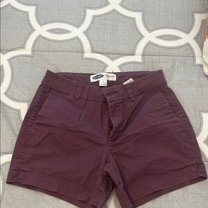 Old Navy Purple Bermuda Shorts Chino Style
